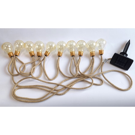 Инсталация от 10 соларни LED крушки Star-Light