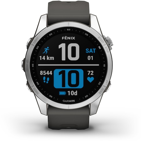 Часовник Smartwatch Garmin Fenix 7S, 42 mm, Silver/Graphite
