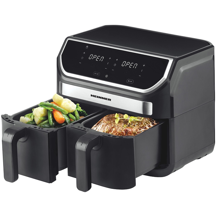 Фритюрник с горещ въздух с две кошници Heinner Double Master HAF-KDB1700BK