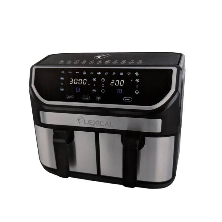 Двоен фритюрник с горещ въздух AirFryer Lexical