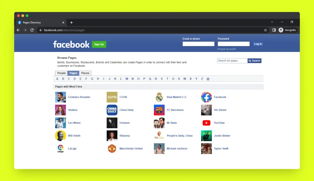 Как да влезете във Фейсбук без да създавате акаунт?